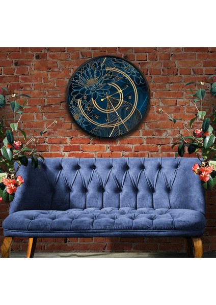 Kanvas (Ahşap) Duvar Saati - 50 cm