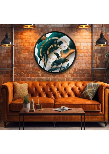 Kanvas (Ahşap) Duvar Saati - 50 cm