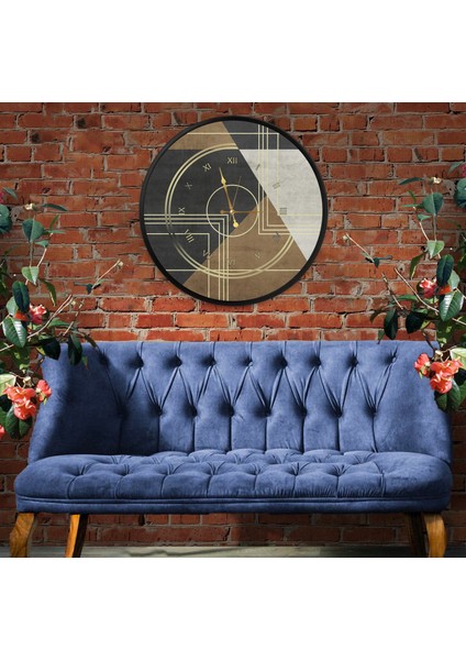 Kanvas (Ahşap) Duvar Saati - 50 cm