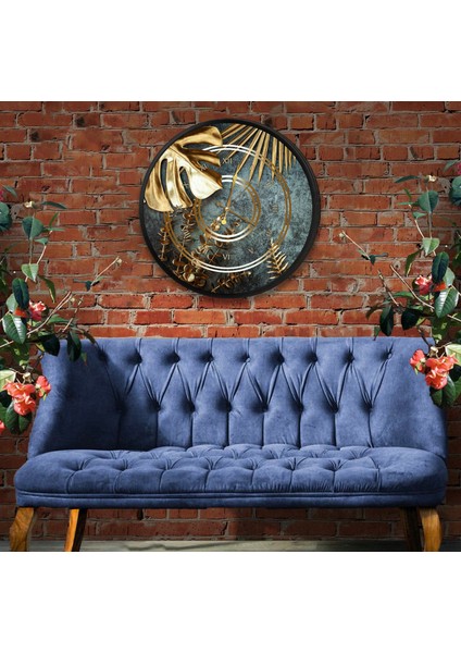 Kanvas (Ahşap) Duvar Saati - 50 cm