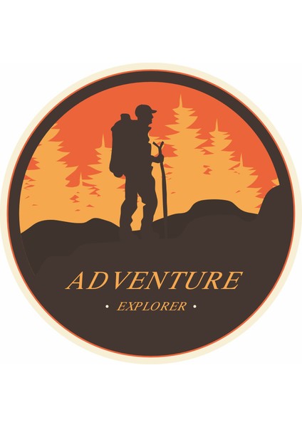 Adventure Kamp Dağcı Offroad Araba Oto Motosiklet Karavan Sticker 01830