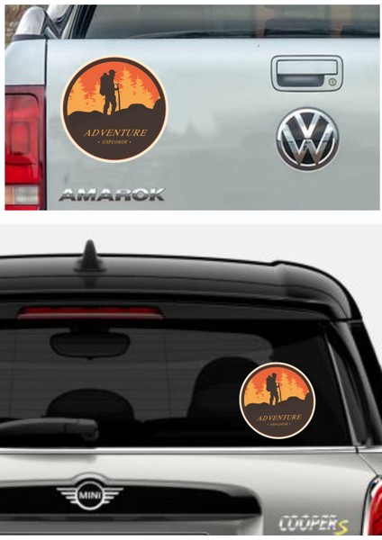 Adventure Kamp Dağcı Offroad Araba Oto Motosiklet Karavan Sticker 01830 indirimleri