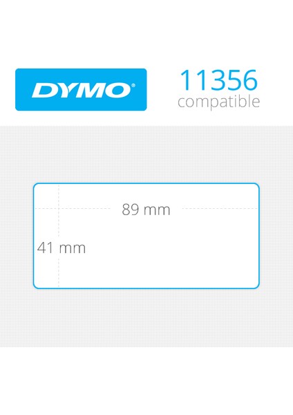 11356 Lw Çok Amaçlı Etiket 41X89MM / 300 Lü Paket S0722560 1-7/10''inç x 3-1/2''inç modelleri