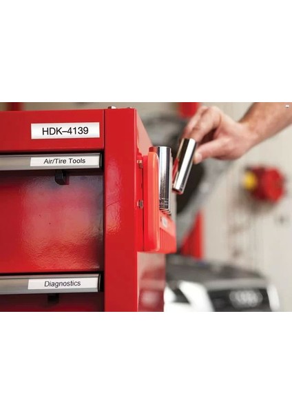 Xtl 1868737 Permanent Polyester Etiket 12MM x 9,1m Beyaz - Siyah modelleri