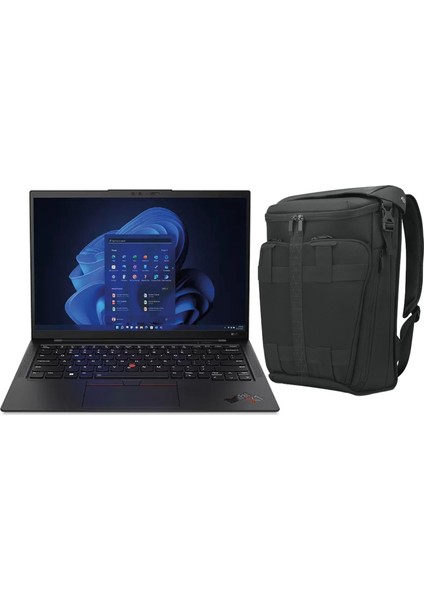 Thinkpad X1 Carbon G9 I7-1165G7 16GB 1tb SSD 14" Wuxga Freedos Taşınabilir Bilgisayar 20XW005KTX 022 + Lenovo Legion Çanta