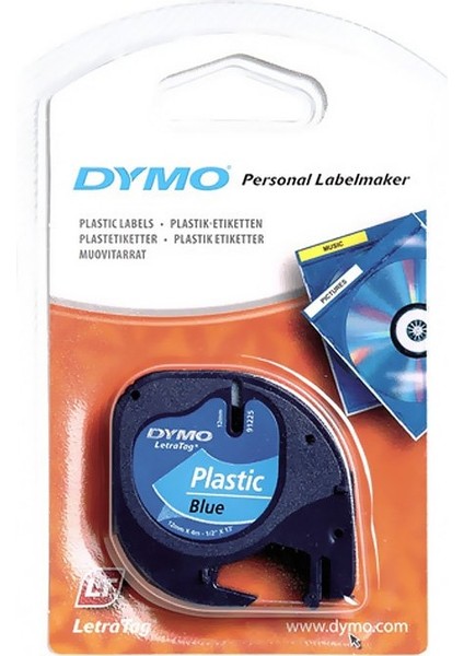 59426 Letratag Plastik Şerit 12MMX4M Mavi