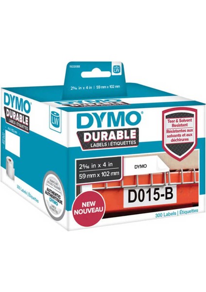 2112290 Kalıcı Etiketler 59X102MM 300 Lü 2-5/16''inç x 4''inç