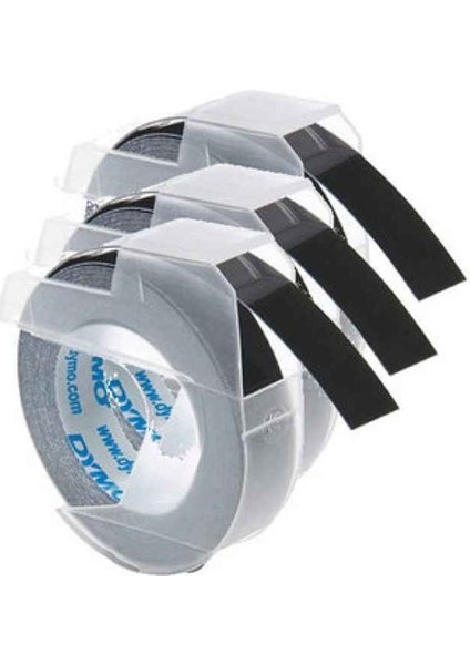 Kabartma Şerit 9MMX3M Siyah 3lü Blister (S0847730)