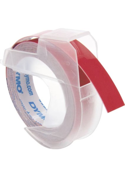 Kabartma Şerit 9MMX3M Kırmızı (520102)