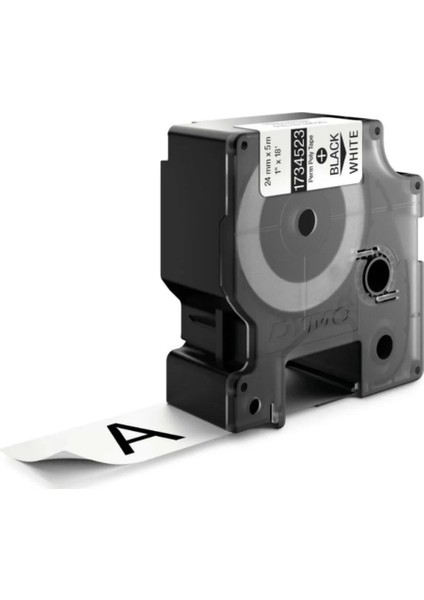 Rhinopro 1734523 Beyaz/siyah Sabit Polyester Şerit 24 mm x 5,5 mt fiyatları