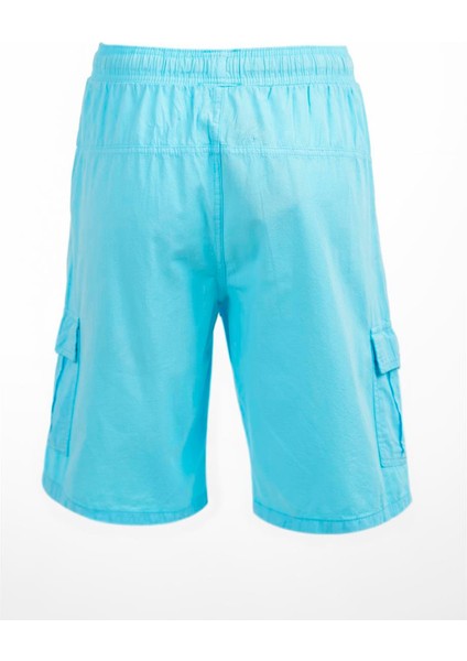 Mint Kargo Cepli Beli Lastikli Unisex Keten Şort %100 Pamuk indirimleri