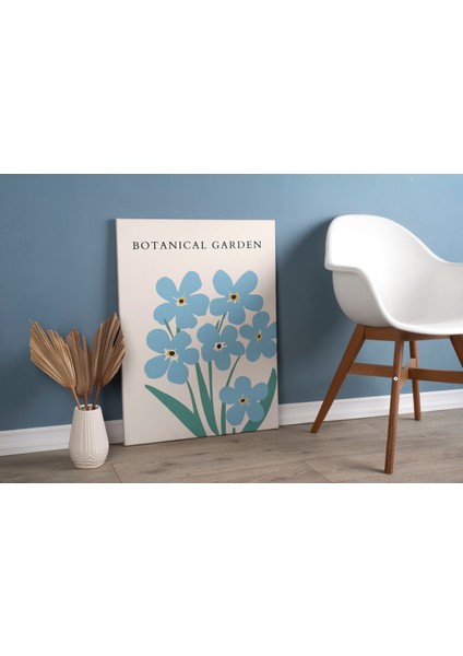 Minimalist Sulu Boya Tonlarda Çiçekler Dekoratif Kanvas Tablo - Modern Duvar Dekorasyon Sanatı