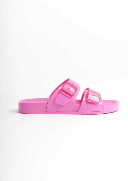Kadın Jelly Mat Pembe Düz Terlik-MSTB146-PMB fiyatları