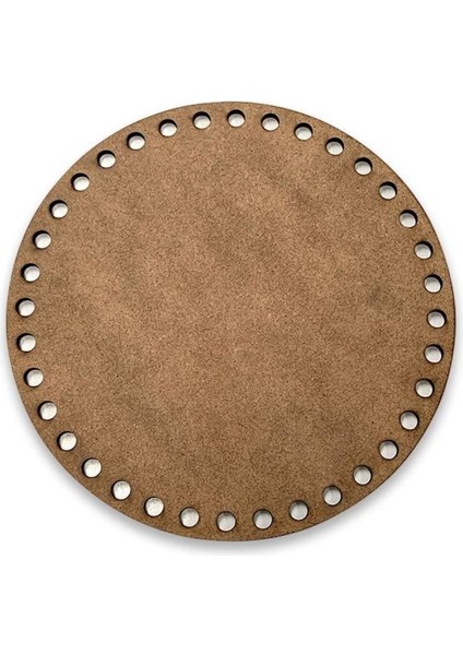 35CM Lazer Kesim Boyanabilir Ham Mdf Makrome Tepsi Plakası