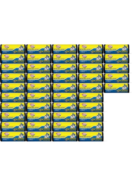Battal Boy Çöp Poşeti (75 x 90 Cm) 10 Lu Rulo x 45 Paket Çöp Torbası Siyah