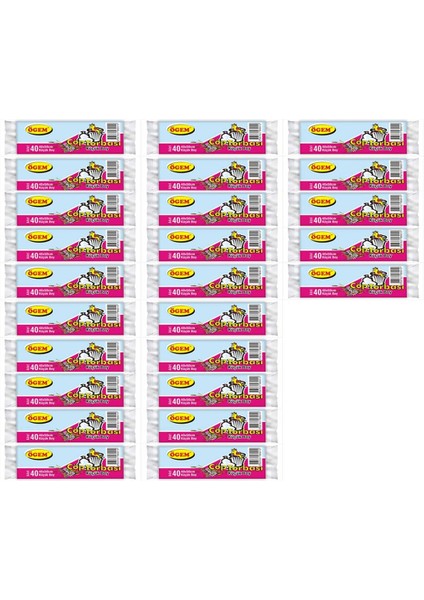 Küçük Boy Çöp Poşeti (40 x 50 Cm) 40 Lı Rulo x 25 Paket Çöp Torbası Şeffaf