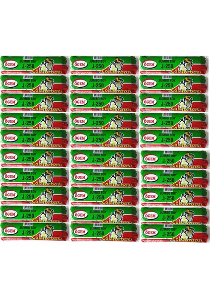 J-250 Jumbo Boy Çöp Poşeti (80 x 110 Cm) 10 Lu Rulo x 30 Paket Çöp Torbası Mavi