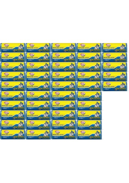 Battal Boy Çöp Poşeti (75 x 90 Cm) 10 Lu Rulo x 45 Paket Çöp Torbası Mavi