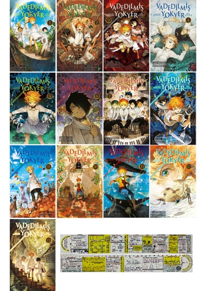 Vadedilmiş Yokyer 13 Cilt Manga Seti - Kaiu Şirai + Matematik Öğreten Cetvel