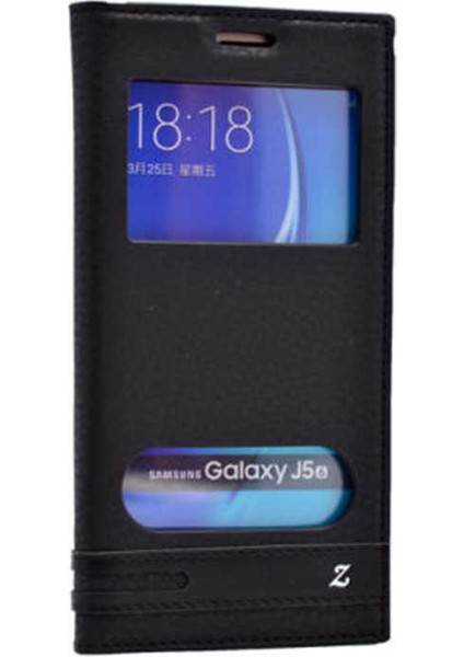 Galaxy J7 2016 Kılıf Elite Pencereli Kapaklı Kılıf