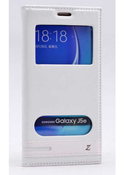Galaxy J7 2016 Kılıf Elite Pencereli Kapaklı Kılıf