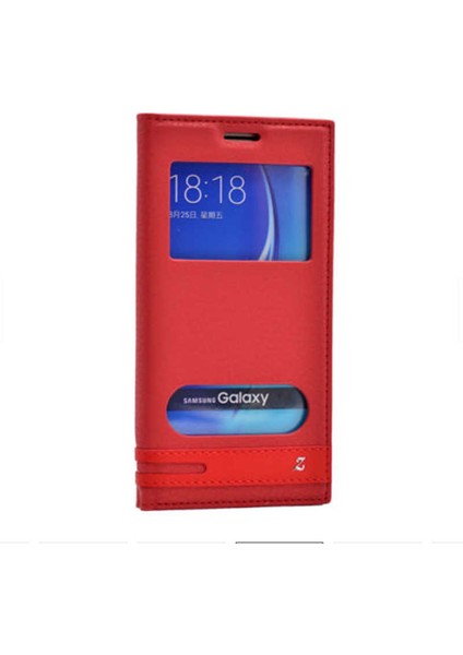 Galaxy J7 2016 Kılıf Elite Pencereli Kapaklı Kılıf