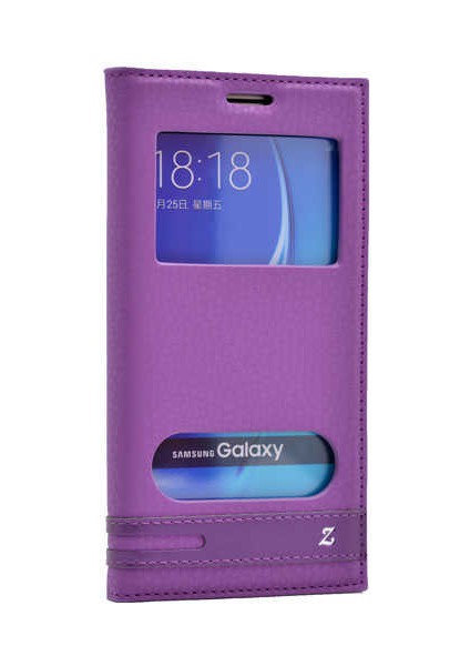 Galaxy J7 2016 Kılıf Elite Pencereli Kapaklı Kılıf