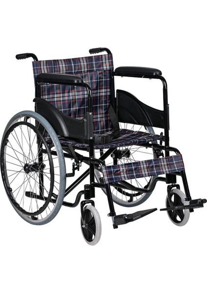 Ekose Manuel Frenli Hasta Transfer Sandalyesi