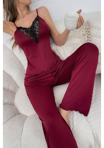 Rasa Home Wear Lemra Ultrasoft Dantel Detaylı Pijama Takımı