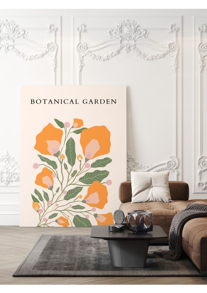 Minimalist Çiçekler Dekoratif Kanvas Tablo - Modern Duvar Dekorasyon Sanatı