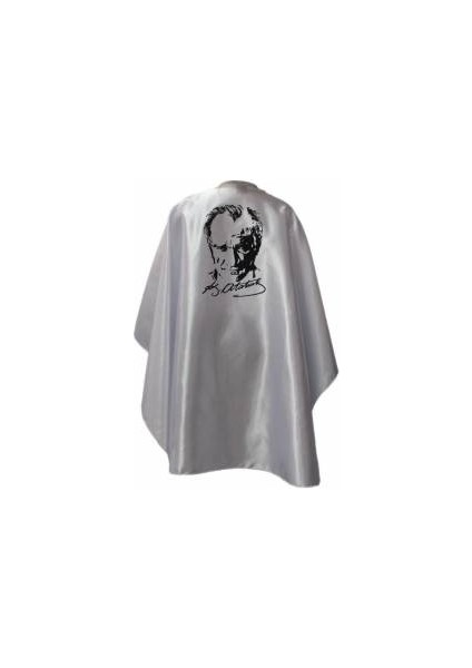 Atatürk Baskılı Beyaz Pelerin