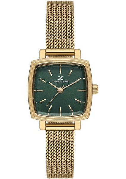 Danıel Kleın DK102-DK.1.13726-4 Altın Kaplama Yeşil Kadran Kare Kadın Kol Saati