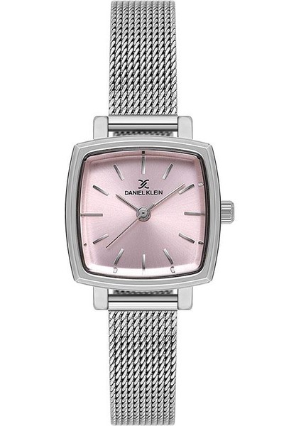 Danıel Kleın DK102-DK.1.13726-2 Pembe Kadran Hasır Kordon Kare Kadın Kol Saati