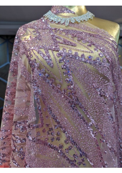 10 Yard Çift Baskı Serigrafili Tulle (Parti Elbiseleri Için 411)