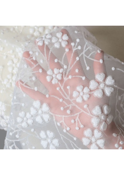 10 Yard Çift Baskı Puffy Tül Gelinlik Için Hayal Tül 120 fiyatları
