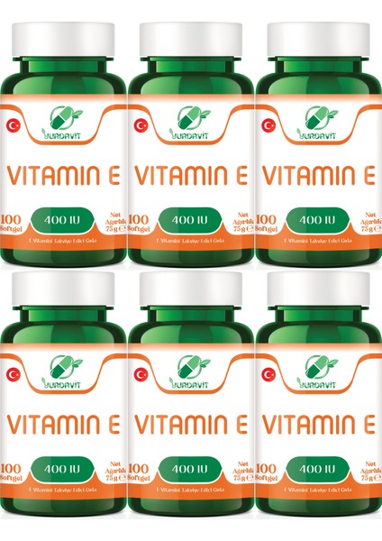 Vitamin E 400 Iu 100 Kapsül Softjel 6X100 Kapsül Softjel