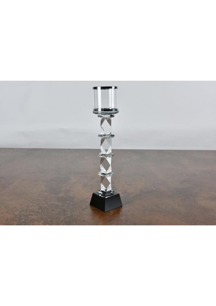 Seta Shine Cubes Camlı Şamdan-L 28*7 cm