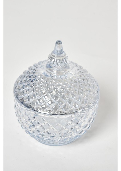 Seta Crystal Mavi Şekerlik Ince Kesme Noktalı 9 * 12 Cm