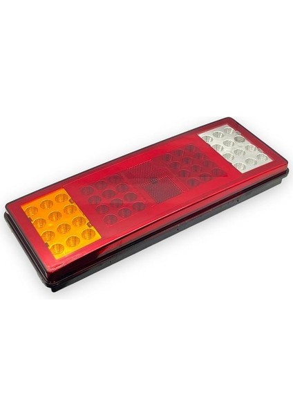 12V Stop Lambası (Neon Ledli) (4 Fonksiyonlu) (Kablolu) (220*100*50 Mm) 65 Ledli