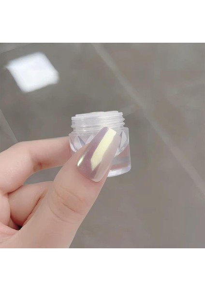Nail Art Tırnak Süsleme Inci Tozu Beyaz No:2