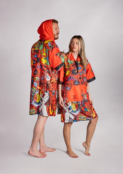 Unisex Tasarım Baskılı Havlu Panço fiyatları