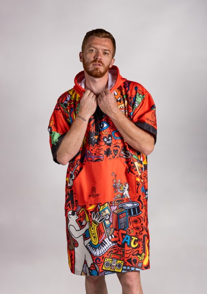 Unisex Tasarım Baskılı Havlu Panço fırsatları