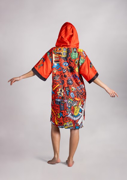 Unisex Tasarım Baskılı Havlu Panço indirimleri