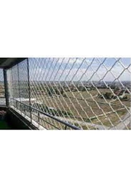 1,50X 18 Metre Balkon Merdiven Güvenlik Filesi Ağı Kalınlık 6 mm Göz 10 x 10 cm