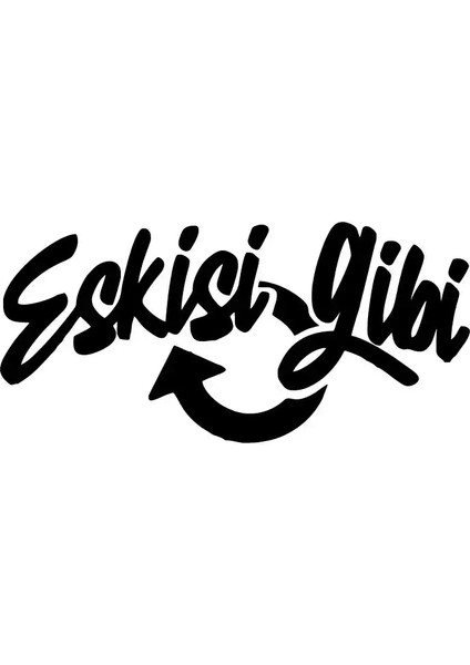 Eskisi Gibi Sticker-Miyrem Duvar Dekor Sticker-Miyrem 40 x 20 cm