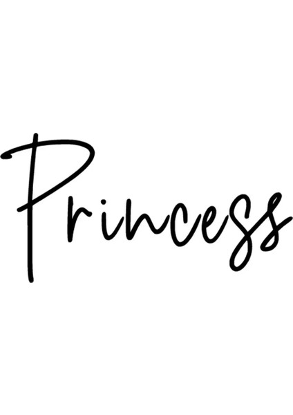 Princess Sticker-Miyrem Duvar Dekor Sticker-Miyrem 40 x 20 cm