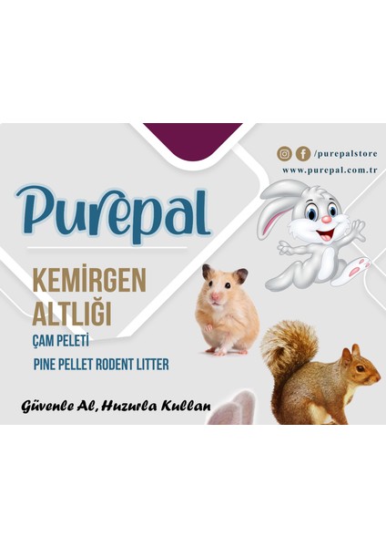 Doğal Çam Pelet Tavşan Altlığı 5 kg 10 Lt