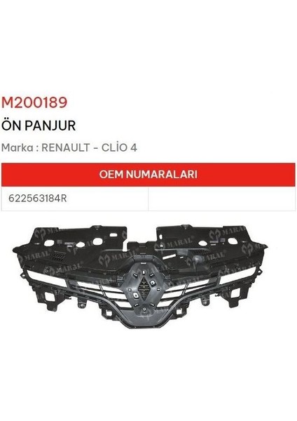 Clio 4 - Clio Iv Hatcback Ön Panjur 622563184R Gns Gold