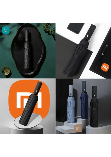Mijia Tam Otomatik (UDF99+ Güneş / Yağmur) Hafif Fiber Iskeletli Şemsiye
