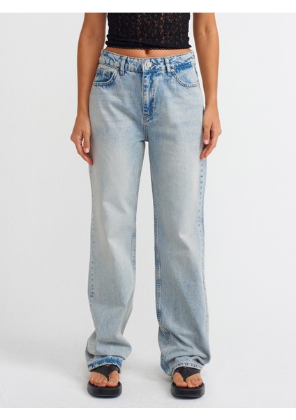 71512 Kar Yıkama Straight Denim Pantolon-Tint